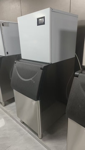 Máquina de Hielo en Cubos Comercial Wintop, Producción Diaria de 130 kg, Almacenamiento de 45 kg, Acero Inoxidable, Enfriamiento Dual, Bomba de Llenado Automático, Alta Capacidad - Product Image 1