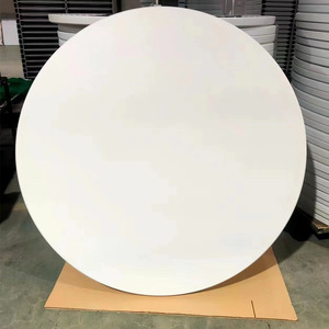Mesas Redondas Plegables Duraderas para 10 Personas de 6 Pies con Superficie Rígida de Plástico para Alquiler en Eventos y Banquetes - Product Image 4