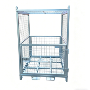 Solution de stockage verticale empilable en métal perforé, <span class=keywords><strong>bac</strong></span> de rangement durable en acier pour entrepôt, idéal pour la <span class=keywords><strong>logistique</strong></span> et la réduction de la consommation d'espace - Product Image 2
