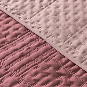 Edredón Ligero Acolchado Individual Color Rosa, Ropa de Cama de Verano de Poliéster - Product Image 5