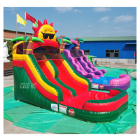 Toboggan aquatique gonflable de 16 pieds de haut certifié CE avec mur d'escalade pour fête au bord de la piscine dans la cour