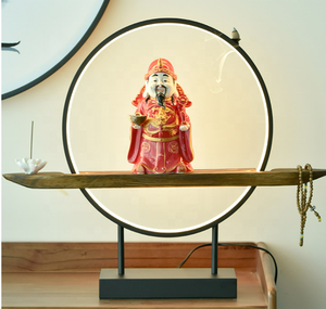 โคมไฟ LED ทรงกลม<span class=keywords><strong>ส</strong></span>ำหรับใช้ในบ้านบูชาของตกแต่งบ้านของขวัญแบบเปิดรูปปั้นพระพุทธรูปนำโช<span class=keywords><strong>ค</strong></span>นำโช<span class=keywords><strong>ค</strong></span>จากความมั่งคั่งของจีน - Product Image 2