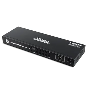 TESmart kvm交换机8台电脑8 HDMI 4K 60HZ分路器USB RS232/IP红外遥控器8端口HDMI KVM交换机