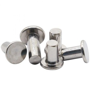 Remaches Sólidos de Cabeza Plana de Acero Inoxidable A2-70 M6 M8, Fijaciones Duraderas y Resistentes - Product Image 1
