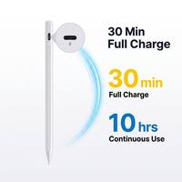 Pena Stylus Aktif Tipe-C 30 Menit 10 Jam, Pena Gambar iPad Samsung Android, Ujung POM OEM Pabrik Logo Kustom Pasokan