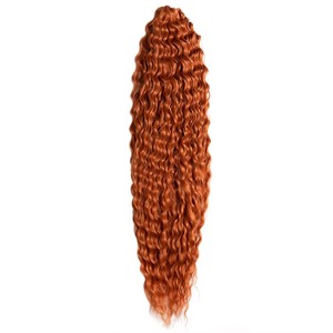 ARIEL Extensions de cheveux synthétiques de qualité supérieure en <span class=keywords><strong>fibre</strong></span> haute température, ondulations Water Wave, Deep Wave, Body Wave, double trame, tissées à <span class=keywords><strong>la</strong></span> machine - Product Image 4