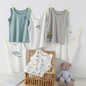 Gilet estivo grazioso stampato per bambini nuovo <span class=keywords><strong>canottiera</strong></span> traspirante a forma di I di piccole dimensioni - Product Image 3