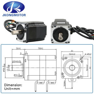 Contrôleur de moteur bldc/pmac 48v 60mm, spécification personnalisée 24v 48v, 30w jusqu'à 3000w Dc <span class=keywords><strong>alternateur</strong></span> de moteur sans balais - Product Image 5
