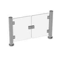 Porte de vitesse de barrière d'oscillation de tourniquet de sécurité d'aéroport avec le scanner multiple d'empreinte digitale de reconnaissance faciale
