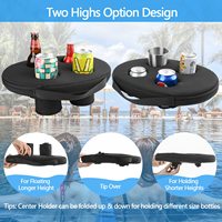 Porte-boisson flottant en néoprène 4 tasses sous-verre flottant piscine bière porte-boisson pour Stanley tasse gobelet boisson Bobber boisson flotteur