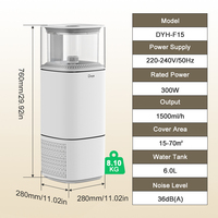 Humidificateur de grande pièce Humidificateur intelligent pour toute la maison et purificateur d'air avec filtre HEPA