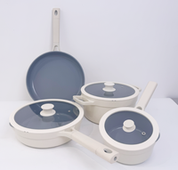 Batterie de Cuisine Ucc Life, Ensemble de Casseroles Antiadhésives, Batterie de Cuisine à Induction Antiadhésive, Poêle à Frire Antiadhésive