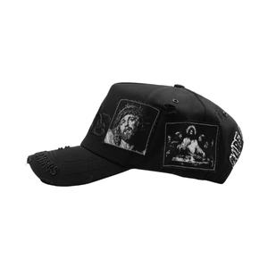 Casquettes de baseball sportives en daim avec lettres Dobby, patchwork religieux 'Rude Awakenings', style Sombrero G5, Rude Hats, Halloween - Product Image 4