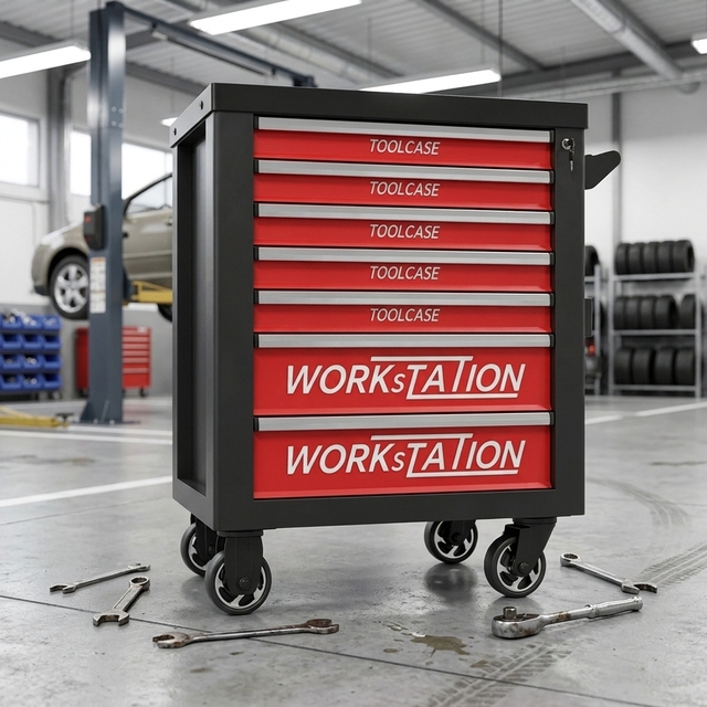 Factory Supply 7 Drawers Mobile Tool Workstation Custom Logo Rolling Mechanic Tool Trolley Storage Cart