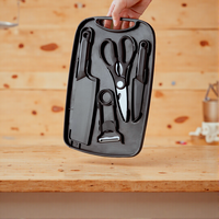 Ensemble de couteaux multifonctionnels en acier inoxydable YX-E1-26 avec revêtement antirouille, 5 pièces, pour le camping en plein air et la préparation de la nourriture pour bébés