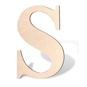 Madera contrachapada sin terminar Letra cortada con láser <span class=keywords><strong>Letras</strong></span> de pared grande Letra del alfabeto de madera - Product Image 2