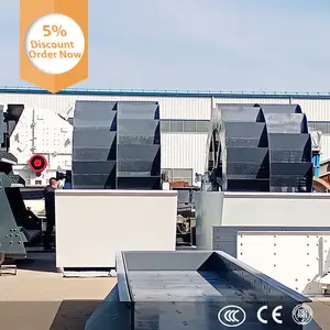 China Quartz Sand Washing Machine 50t/h Bucket Wheel Sand Washer For Sand Making Plant