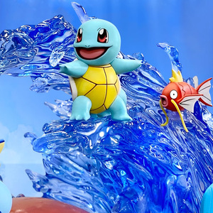 Série EGG Water : Seau Familial en PVC Pokémon Super Grand Blastoise GK Modèle Anime Ornement Vente en Gros - Product Image 3