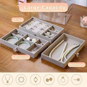 Good Quality Jewelry <b>Box</b> Charm <b>Storage</b> Luxury Velvet Jewelry <b>Storage</b> <b>Box</b> - Product Image 4