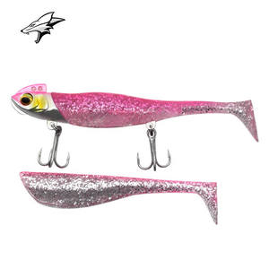 เหยื่อตกปลาขนาด9.5ซม./23ก. หัวตะกั่วเหยื่อแบบนิ่มรูปหางปลาหางนกยูงสำหรับตกปลาหางตัวที - Product Image 2