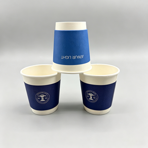 Gobelets en papier personnalisés avec revêtement PE et couvercles, anti-fuite pour boissons chaudes et froides, poids et dimensions personnalisés, commande en gros, fabricant - Product Image 4