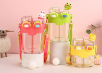 Bouteille d'eau pour enfants Tomatodo 780 ml, deux compartiments, portable, double gourde avec sangle incluse, design mignon pour le dos