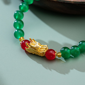 Rinhoo nuovo braccialetto elastico di perline creativo l'anno del braccialetto principale del Loong gioielli regalo del nuovo anno - Product Image 5
