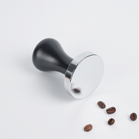 Goedkope Espresso Tamper Iron Coffee Press Tool Massief houten handvat Lichtgewicht Barista Accessoires Keuken Cafe Dagelijks brouwen