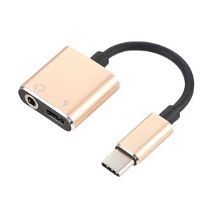 Adaptador dos en uno tipo C para Huawei para teléfonos Xiaomi Vivo O Música y carga Auriculares de audio compatibles con WiFi - Product Image 2