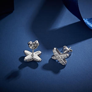 Pendientes Clásicos con Forma de Gota de Agua con Moissanita y Plata, Joyería de Moda, Material Principal: Silicona - Product Image 6