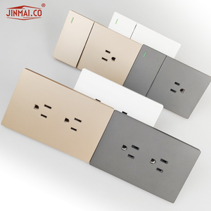 ซ็อกเก็ตสวิตช์ติดผนังสไตล์อเมริกาใต้ | อินเทอร์เฟซแบบคู่ <span class=keywords><strong>USB</strong></span> + Type-C การปรับแต่งโดยผู้ผลิต - Product Image 4