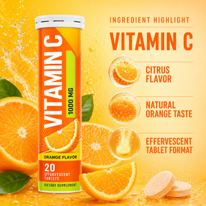 Personalizado B D <span class=keywords><strong>ácido</strong></span> <span class=keywords><strong>ascórbico</strong></span> D3 K2 E aceite minerales complejo vitaminas 1000mg Vitamina C tableta efervescente para la salud de los hombres - Product Image 3