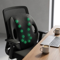 Coussin de massage lombaire électrique 3D OEM en gros avec fonction chauffante pour le dos et le soutien lombaire Shiatsu