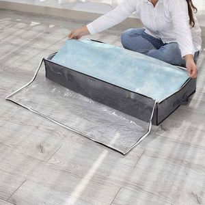 Containers <b>Storage</b> Bag Dust-Proof Packing Moisture-Proof Foldable Clear Bedding <b>Storage</b> Bag for Organizer <b>Clothes</b> - Product Image 5
