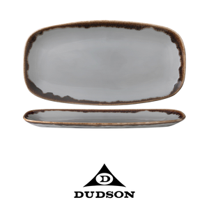 จานเสิร์ฟทรงแบนสีเทา Harvest ขนาด 29.8 × 15.3 ซม. รูปทรงสี่เหลี่ยมผืนผ้า ยี่ห้อ Dudden Ceramicadecoratamano - Product Image 4