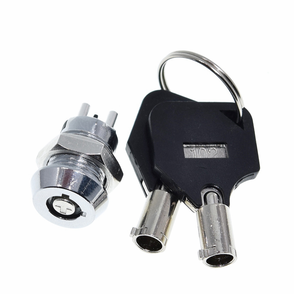 Замок для телефона из нержавеющей стали, электронный выключатель S1201, 2 клавиши, 0,5 А, 250 В переменного тока, выдвижной, двухсторонний, 12 мм