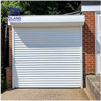 Porte à enroulement en aluminium prix usine, porte industrielle extérieure isolée, résistante au vent et antivol pour entrepôt