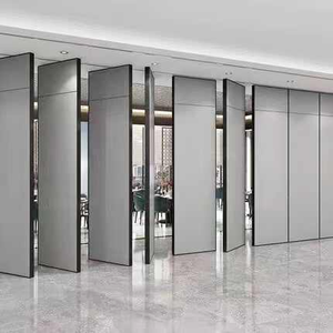 Cloison de séparation modulaire moderne en MDF, imperméable, durable, mobile et fonctionnelle, avec structure métallique, pour espaces commerciaux - Product Image 1