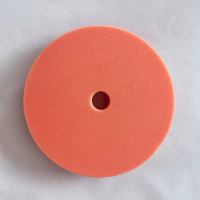 Tampon en mousse orange de 6 pouces, qualité supérieure, pour finition orbitale, adapté aux surfaces peintes, compatible avec plaque de support de 5 pouces