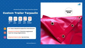 Tùy Chỉnh In Không Thấm Nước PVC Tấm Bạt Công Nghiệp Vải Cho Ngoài Trời Bảo Vệ Bìa Cá Nhân Đồng Bằng Cho Bọc - Product Image 4