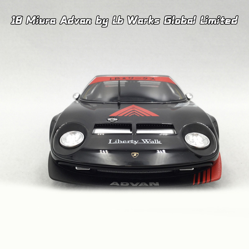 絶版 GT SPIRIT 1/18 ミウラLB Works ADVAN 1/18 GT Spirit GTSpirit Lamborghini Miura Liberty Walk LB