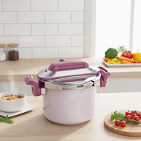 Cocotte à pression de haute qualité 3L 4L 5L 6L 7L pour gaz et induction, avec système de verrouillage facile