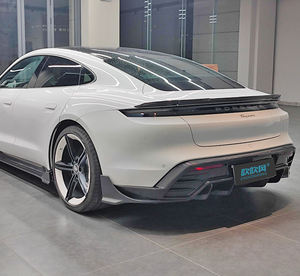 Vendita diretta dalla fabbrica paraurti per auto in fibra di carbonio a secco diffusore con labbro posteriore splitter per Porsche Taycan/Cross Turismo - Product Image 5