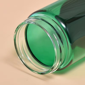 Bouteille d'eau en verre borosilicate de haute qualité pour l'extérieur, avec couvercle en bambou et manchon en silicone, bouteilles en verre portables - Product Image 5
