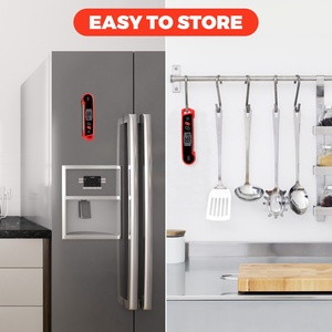 New Arrival LCD đèn nền hiển thị kỹ thuật số Nhiệt kế thực phẩm với có thể gập lại bằng thép không gỉ thăm dò - Product Image 6