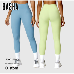 Venta al por mayor de cintura alta Leggings de Yoga Mujer Levantamiento de cadera <span class=keywords><strong>Pantalones</strong></span> de correr Elástico Entrenamiento Leggings Gimnasio Medias Slim Sport Leggings - Product Image 1