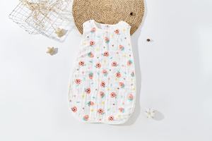 <span class=keywords><strong>Gigoteuse</strong></span> Bébé Nouveau-né <span class=keywords><strong>en</strong></span> <span class=keywords><strong>Gaze</strong></span> de Coton Pur <span class=keywords><strong>Double</strong></span> Face Lavable Sans Manches Grande et Fine pour Printemps, Été, Automne - Product Image 3