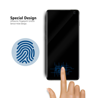 Protecteur d'écran en verre trempé incurvé à colle complète 9H 3D couverture complète anti-cassé de haute qualité pour Samsung S21 Ultra/ S10 Plus