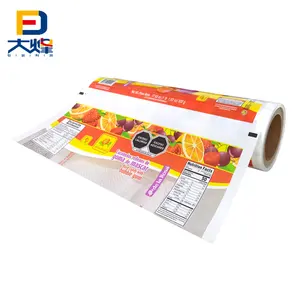 Pp PE rào cản tùy chỉnh in ấn bao bì nhựa cuộn phim pouch bag đối với kẹo Snack đường thực phẩm tự động đóng gói