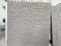 Panneaux muraux en pierre artificielle polyuréthane empilés, très populaires, légers et écologiques, pour revêtement extérieur de villa